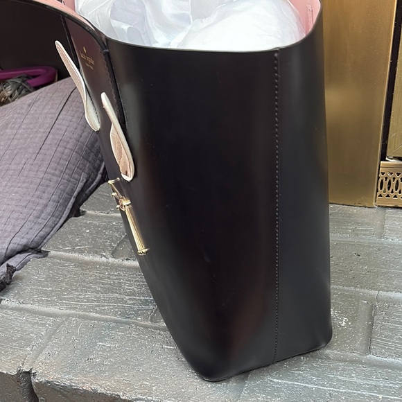 Kate Spade Black and Pink Bunny Tote - Picture 4 of 9